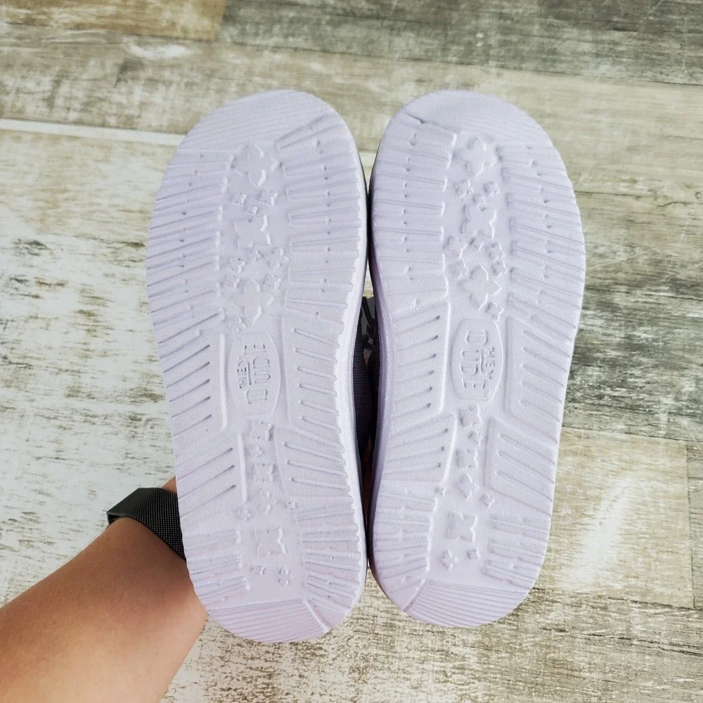 Hey Dude Wendy Funk Shoelry Kids Loafer Shoes Sz 13 C13 Purple Comfort Round Toe